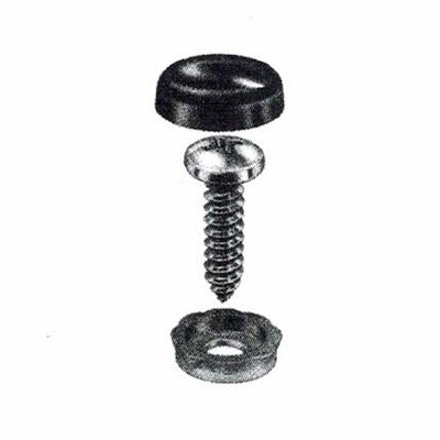 Pop On Screw Covers & Bases (#10 Screw Size)