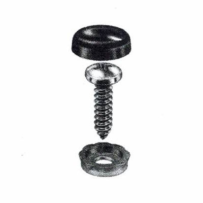 Pop On Screw Covers & Bases (#8 Screw Size)