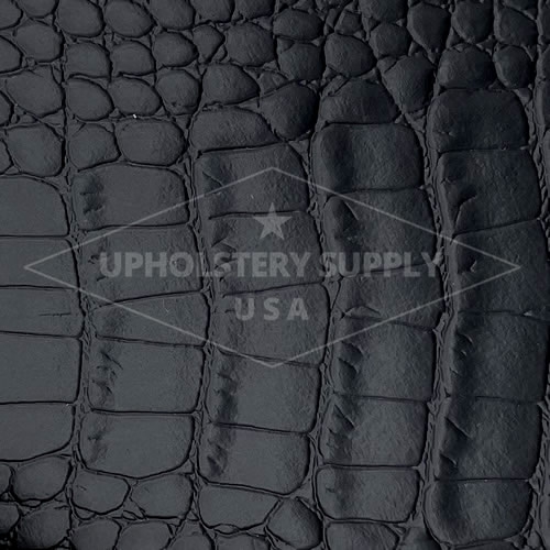 Deep Blue Marine Crocodile Alligator Leather Embossed Amazing 