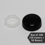 Pop On Screw Covers & Bases (#6 Screw Size)