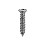 #10 Phillips Oval Head Tapping Screws (Chrome Finish)