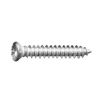 #8 Phillips Oval Head Tapping Screws (Chrome Finish)