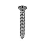 #8 Phillips Oval Head Tapping Screws (Chrome Finish)