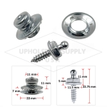 German Chrome Small Head Tenax® Fasteners