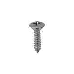 #8 Phillips Oval Head Tapping Screws (Chrome Finish)