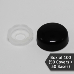 Pop On Screw Covers & Bases (#8 Screw Size)