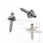 German Chrome Small Head Tenax® Fasteners