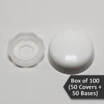 Pop On Screw Covers & Bases (#10 Screw Size)