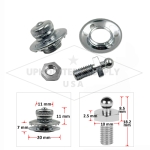 German Chrome Small Head Tenax® Fasteners