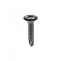 Phillips Oval Head TEKS #2 Drilling Point Tapping Screws With Flush Washer