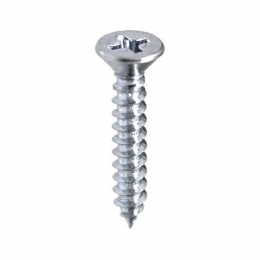 #8 Phillips Flat Head Tapping Screws (Zinc Finish)