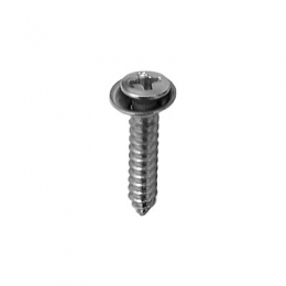 #8 Phillips Oval Head SEMS Tapping Screws With Flush Washer